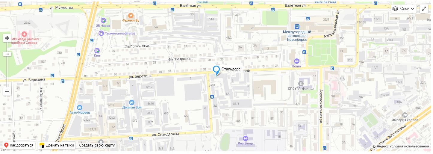 Карта проезда